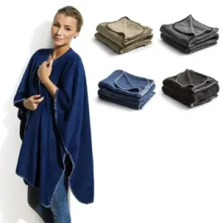 Nightingale Fleece Poncho 120x160 cm - LT54901 (gadzety reklamowe)